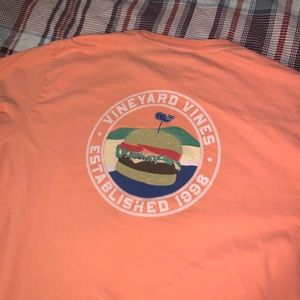 Vineyard Vines T-shirt in salmon/orange